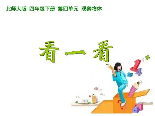 北师大四年级下册数学看一看公开课课件