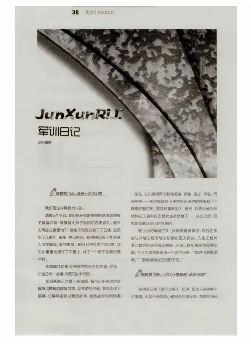 军训日记
