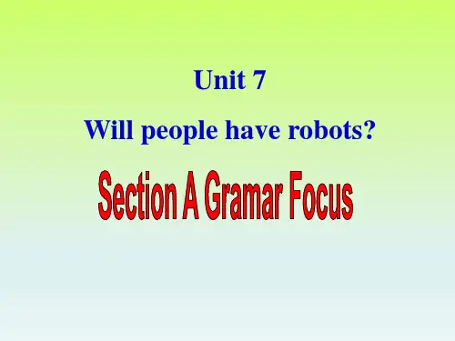 八上英语Unit7_SectionA(Grammar_Focus)