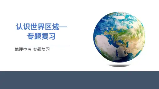 中考复习湘教版地理七年级下册专题复习——认识区域课件