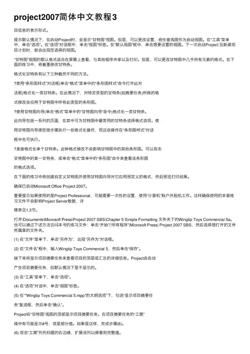 project2007简体中文教程3