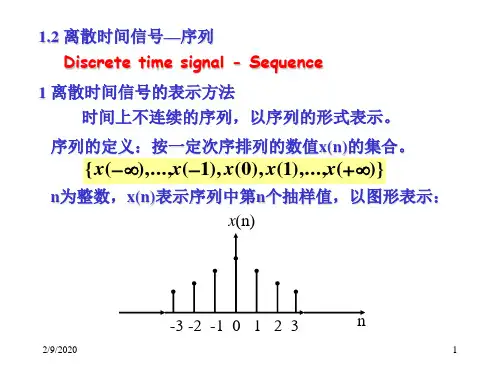 Discrete time signal-sequence离散时间信号系列