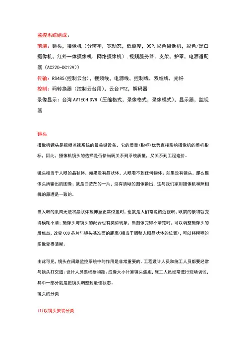 监控系统组成