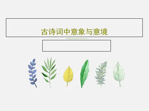 古诗词中意象与意境共23页文档