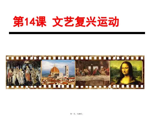 (人教部编版)九年级文艺复兴运动精品课件
