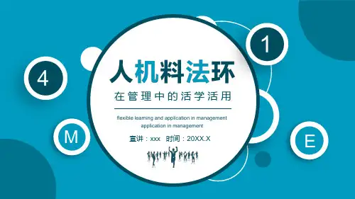 人机料法环4M1E在管理中的活学活用PPT资料课件