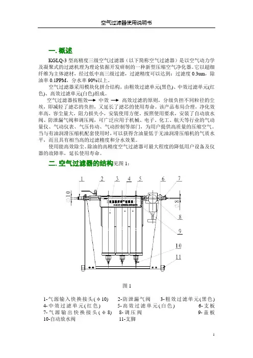 三级过滤器使用说明书