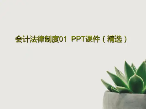 会计法律制度01  PPT课件(精选)PPT文档34页