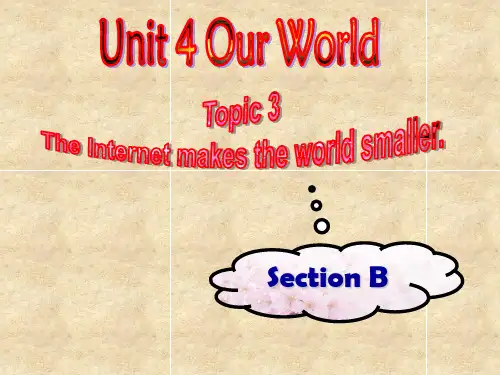 仁爱版八年级英语上册 Unit 4 Topic 3 Section B 课件(共21张PPT)