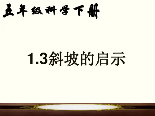 五年级下斜坡的启示苏教版ppt