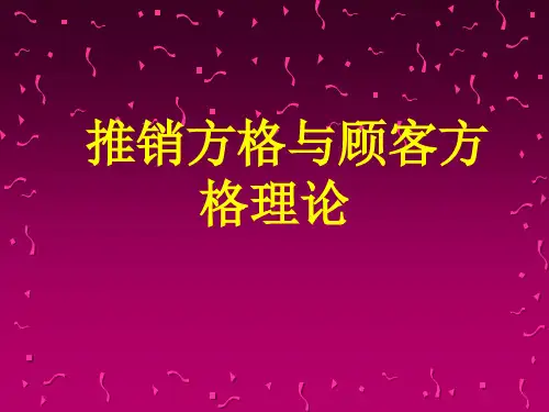 推销方格理论