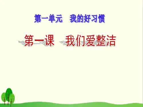 《我们爱整洁》ppt课件人教新版