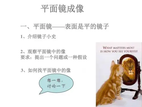 八年级物理平面镜成像1