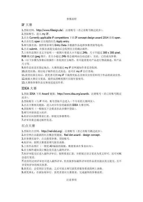 参赛流程