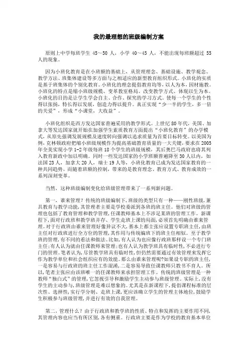 班级管理学 专题五作业