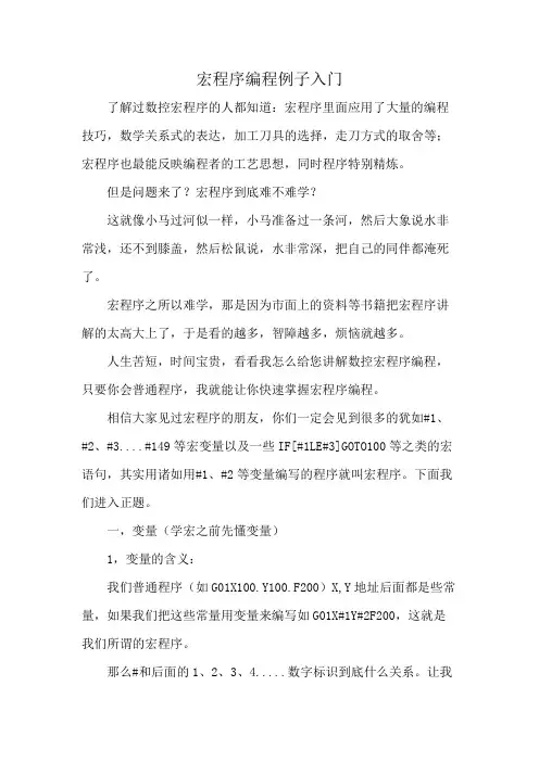 宏程序编程例子入门