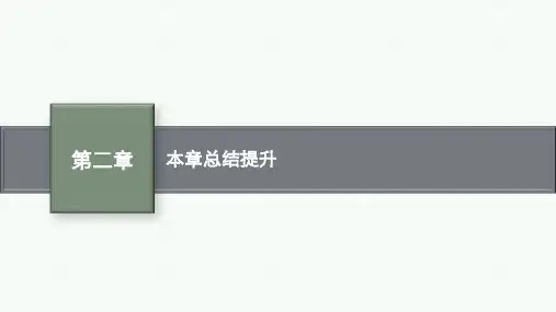 北师版高中同步学案数学必修第一册精品课件 第二章 本章总结提升