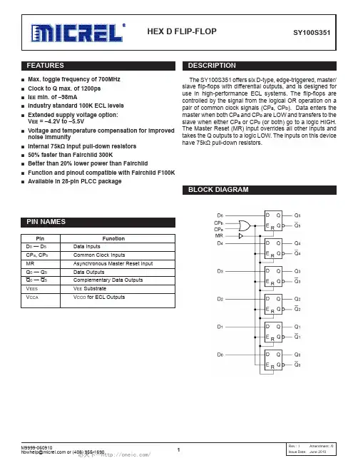 SY100S351JC,SY100S351JC TR,SY100S351JZ TR,SY100S351JC,SY100S351JC TR, 规格书,Datasheet 资料