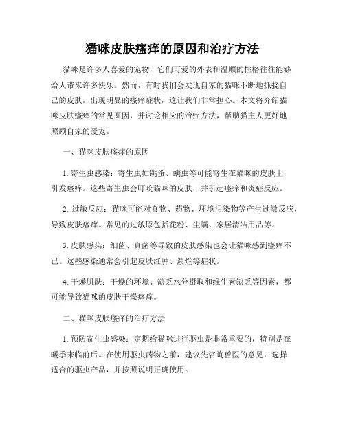 猫咪皮肤瘙痒的原因和治疗方法