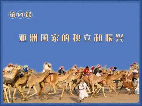 6.1亚洲国家的独立和振兴 课件4(历史岳麓版九年级下册)