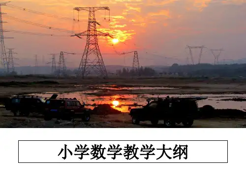 最新小学数学教学大纲教学讲义PPT课件