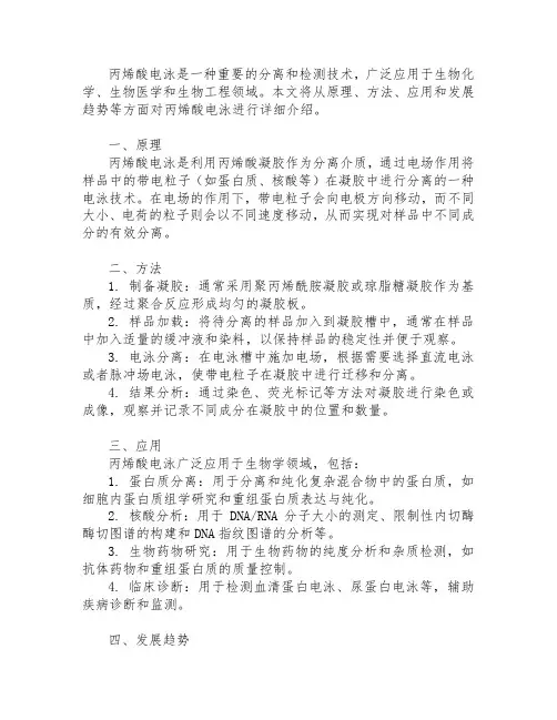 丙烯酸电泳