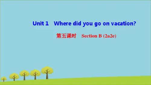 八年级英语上册Unit1Wheredidyougo 第五课时课件人教
