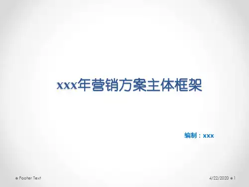 酒营销方案主体框架方案PPT模板