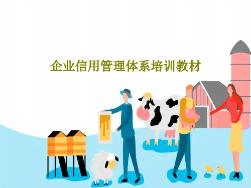 企业信用管理体系培训教材PPT63页