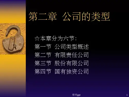 《公司的类型》PPT课件