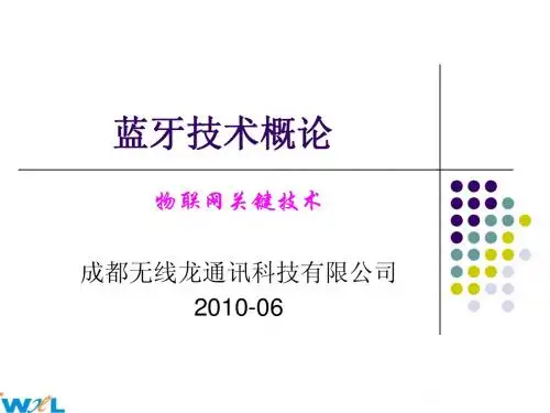 无线技术之蓝牙技术概论