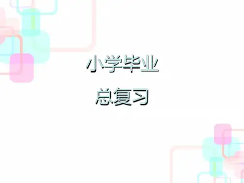 六年级下册数学毕业总复习课件第一章数的认识第一课时人教新课标