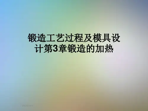 锻造工艺过程及模具设计第3章锻造的加热