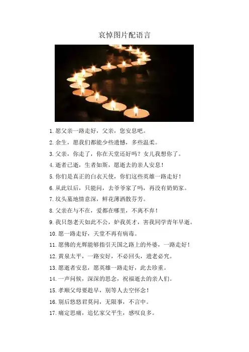哀悼图片配语言