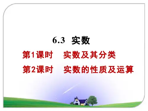 初中数学 人教版七年级下册 6.3 实数   课件