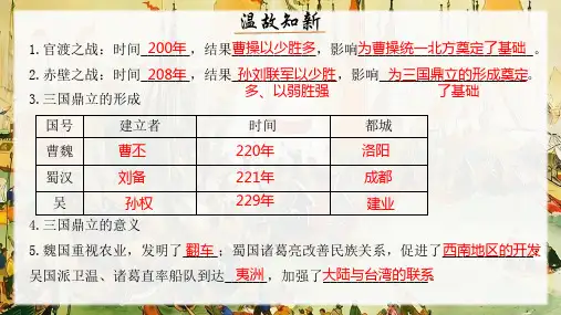 人教统编2024年版七年级历史上册第17课_西晋的短暂统一和北方各族的内迁【课件4】
