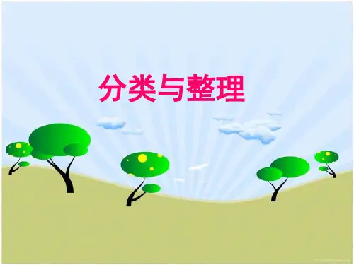 人教版数学一年级下册分类与整理复习