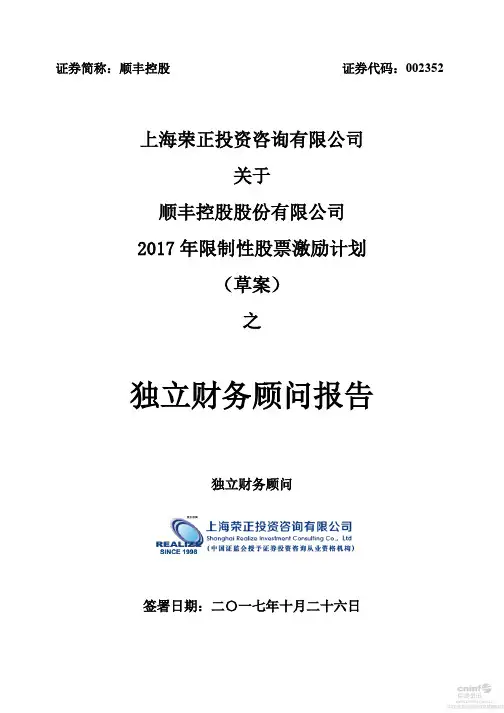 独立财务顾问报告