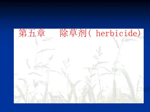 除草剂分类和使用方法PPT课件