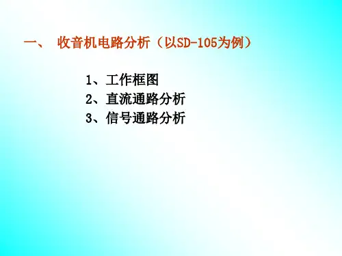 收音机电路分析与调试ppt课件