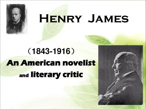 Henry__James美国文学作家亨利詹姆斯