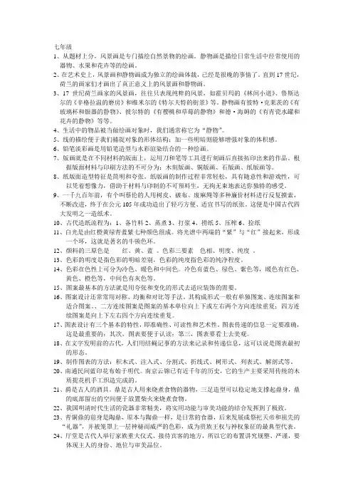 美术复习1