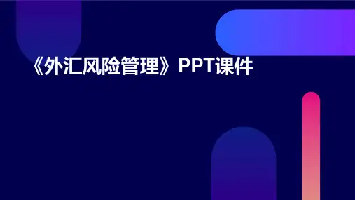 《外汇风险管理》课件