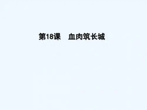 《血肉筑长城》课件2
