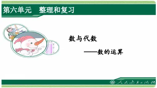 人教版六年级数学下册第六单元《整理和复习》之《数与代数—数的运算》课件