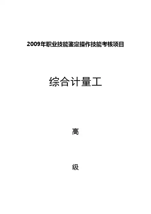综合计量工高级