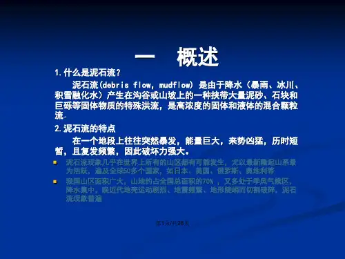 岩土工程勘察泥石流