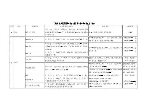道路实验取样频率