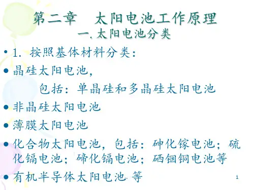 太阳能电池原理PPT课件