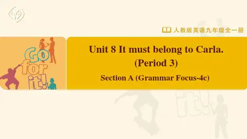 Unit8SectionAGrammarfocus-4c课件人教版九年级英语全册